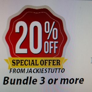 💥BUNDLE 3💥items or more 💢SAVE 20%💢